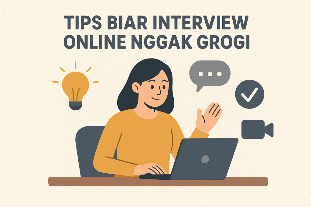 Tips Biar Interview Online Nggak Grogi